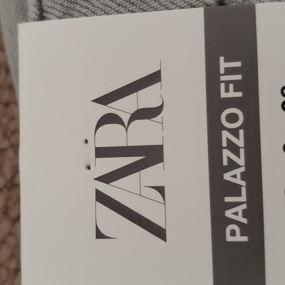 ZARA mid rise palazzo wide jeans grey - Picture 16 of 16